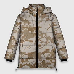 Куртка зимняя женская Пустынный Милитари, цвет: 3D-черный