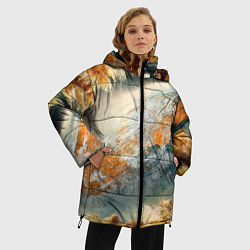 Куртка зимняя женская Песчаный Космос, цвет: 3D-светло-серый — фото 2