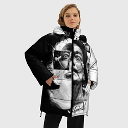 Куртка зимняя женская Salvador Dali - Сальвадор Дали, цвет: 3D-черный — фото 2