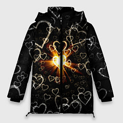 Куртка зимняя женская Star in the Heart, цвет: 3D-черный