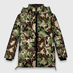 Куртка зимняя женская Мятый Камуфляж, цвет: 3D-светло-серый