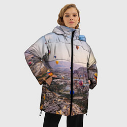 Куртка зимняя женская Воздушные Шары!, цвет: 3D-светло-серый — фото 2