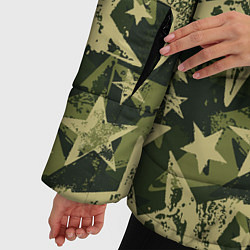 Куртка зимняя женская Star camouflage, цвет: 3D-красный — фото 2