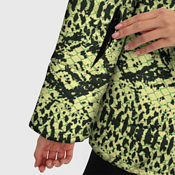 Куртка зимняя женская Крокодиловая кожа, цвет: 3D-черный — фото 2