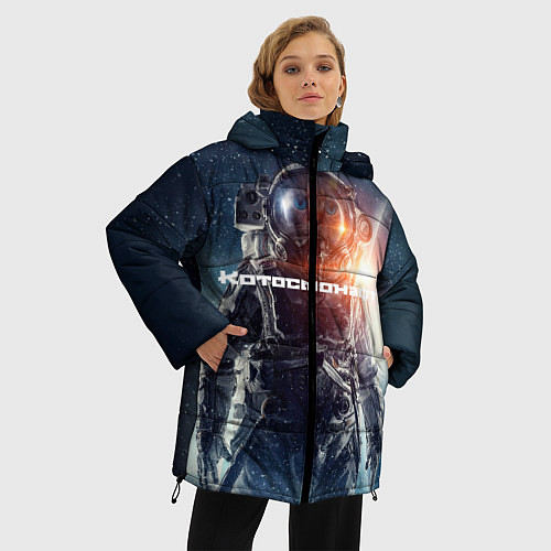 Женская зимняя куртка Котосмонафт / 3D-Красный – фото 3