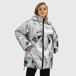 Куртка зимняя женская БЕЛЫЙ АРХИТЕКТОР, цвет: 3D-светло-серый — фото 2