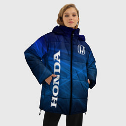 Куртка зимняя женская Honda - Blue, цвет: 3D-красный — фото 2