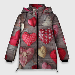 Куртка зимняя женская На 14 Февраля, цвет: 3D-красный