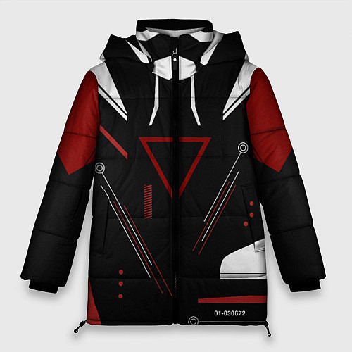 Женская зимняя куртка Сайрекс Сyrex CS GO / 3D-Светло-серый – фото 1