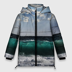 Куртка зимняя женская Морской прибой, цвет: 3D-светло-серый