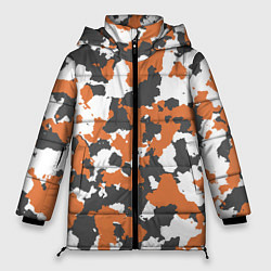 Куртка зимняя женская Orange Camo, цвет: 3D-черный