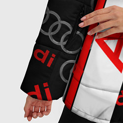 Куртка зимняя женская Ауди audi sport, цвет: 3D-светло-серый — фото 2