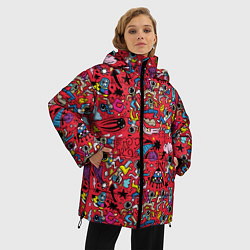 Куртка зимняя женская Много космоса, цвет: 3D-светло-серый — фото 2