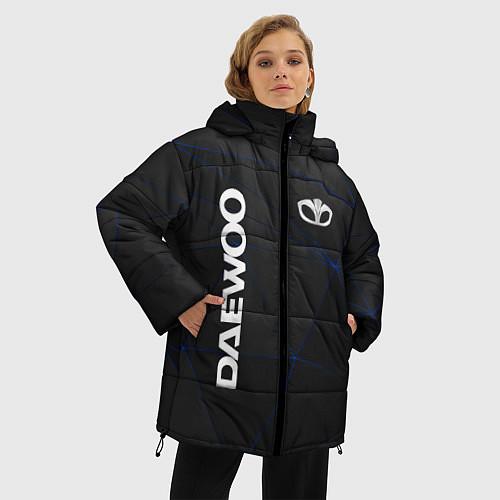 Женская зимняя куртка DAEWOO Automobile / 3D-Красный – фото 3