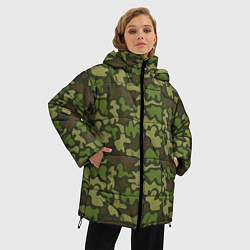 Куртка зимняя женская Камуфляж в крапинку, цвет: 3D-светло-серый — фото 2