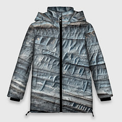 Куртка зимняя женская Текстура скалы Mountain Stone, цвет: 3D-светло-серый