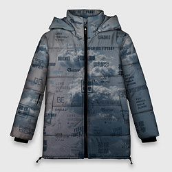Куртка зимняя женская BTS Дискография, цвет: 3D-светло-серый