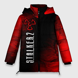 Куртка зимняя женская СТАЛКЕР 2 Абстракция По вертикали, цвет: 3D-черный