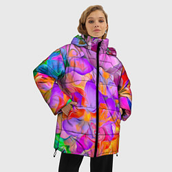 Куртка зимняя женская ЦВЕТОЧНЫЙ РАЙ 1, цвет: 3D-светло-серый — фото 2
