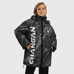 Куртка зимняя женская ЧАНГАН МРАМОР CHANGAN, цвет: 3D-светло-серый — фото 2