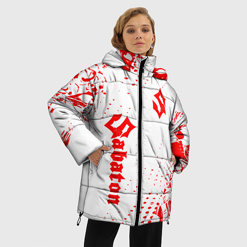 Женская зимняя куртка Сабатон / 3D-Красный – фото 3