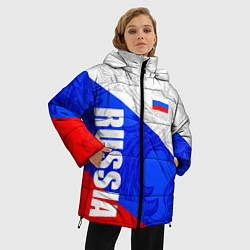 Куртка зимняя женская RUSSIA - SPORTWEAR - ТРИКОЛОР, цвет: 3D-светло-серый — фото 2