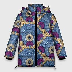 Женская зимняя куртка Цветочные узоры