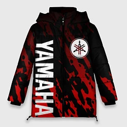 Куртка зимняя женская Yamaha - Красные пятна, цвет: 3D-черный