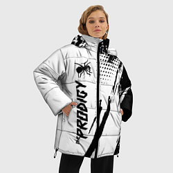 Куртка зимняя женская The prodigy - логотип, цвет: 3D-красный — фото 2