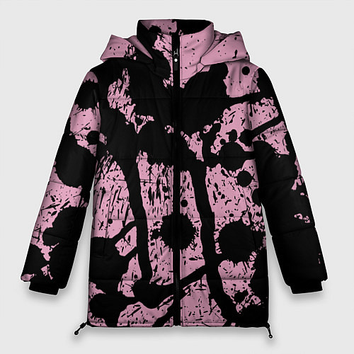 Женская зимняя куртка Кляксы Авангард Узор Blots Vanguard Pattern / 3D-Светло-серый – фото 1