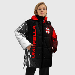Куртка зимняя женская Resident evil амбрелла, цвет: 3D-светло-серый — фото 2