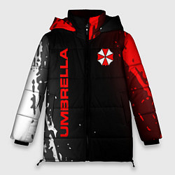 Куртка зимняя женская Resident evil амбрелла, цвет: 3D-красный