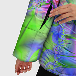 Куртка зимняя женская Абстракция, насыщенный узор, цвет: 3D-светло-серый — фото 2