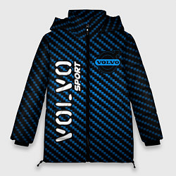 Куртка зимняя женская VOLVO Volvo Sport Карбон, цвет: 3D-черный