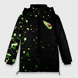 Куртка зимняя женская Авокадо avocado брызги, цвет: 3D-черный