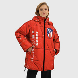 Куртка зимняя женская АТЛЕТИКО Atletico Madrid Sport Гранж, цвет: 3D-красный — фото 2