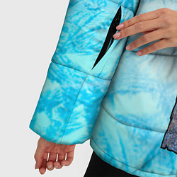 Куртка зимняя женская IN COLD logo with blue ice, цвет: 3D-красный — фото 2