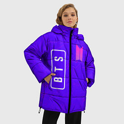 Куртка зимняя женская BTS - Разводы, цвет: 3D-черный — фото 2