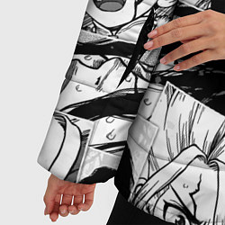 Куртка зимняя женская Доктор Стоун паттерн, цвет: 3D-светло-серый — фото 2