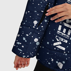 Куртка зимняя женская МЕРСЕДЕС Mercedes Брызги, цвет: 3D-черный — фото 2