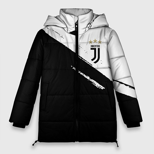 Женская зимняя куртка Juventus маленькое лого / 3D-Светло-серый – фото 1