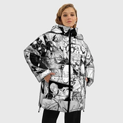 Куртка зимняя женская Ванпанчмен паттерн, цвет: 3D-светло-серый — фото 2