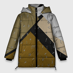 Куртка зимняя женская Знаки DR, цвет: 3D-светло-серый