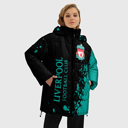 Куртка зимняя женская Ливерпуль краска, цвет: 3D-красный — фото 2