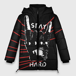 Куртка зимняя женская Stay hard, цвет: 3D-красный