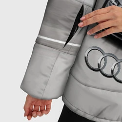 Куртка зимняя женская Ауди на скоростном шоссе Audi on the expressway, цвет: 3D-красный — фото 2