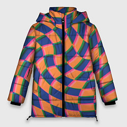Куртка зимняя женская Wavy Squares, цвет: 3D-светло-серый