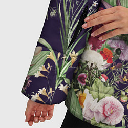 Куртка зимняя женская Цветы В Букетах, цвет: 3D-красный — фото 2