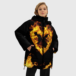 Куртка зимняя женская Fire Heart, цвет: 3D-черный — фото 2