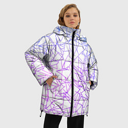 Куртка зимняя женская Geometric Distortion, цвет: 3D-светло-серый — фото 2